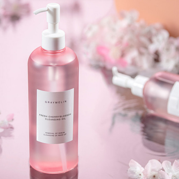 GRAYMELIN Гидрофильное масло c цветами вишни для тусклой кожи Fresh Cherry Blossom Cleansing Oil (400 мл)