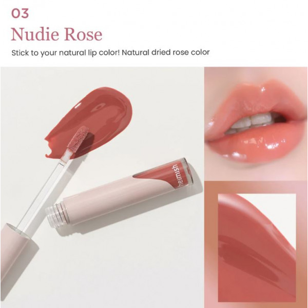 Heimish Нежно-розовый блеск для губ Dailism Lip Gloss 03 Nudie Rose (4 г)