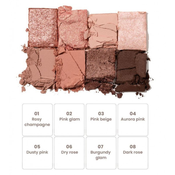 Heimish Палетка теней для век нежная роза Dailism Eye Palette Nudie Rose (14 г)