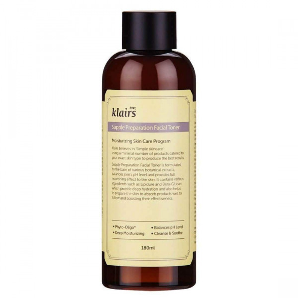 Dear, Klairs Тонер для лица с фито-олиго комплексом Supple Preparation Facial Toner (180 мл)
