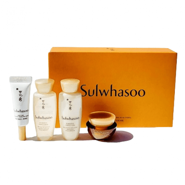 Sulwhasoo Набор миниатюр базового ухода для лица Perfecting Daily Routine Kit (15 мл + 15 мл + 5 мл + 4 мл)