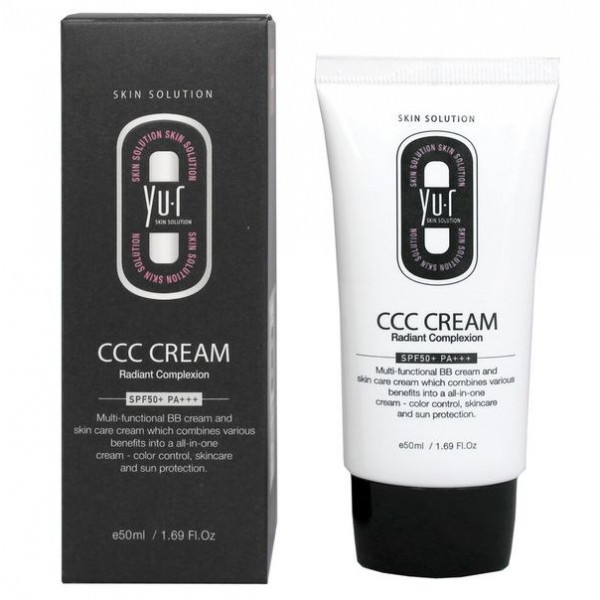 Yu.r Корректирующий ССС-крем для лица светлый Yu.r CCC Cream Light SPF50+ PA+++ (21-22 тон) (50 мл)