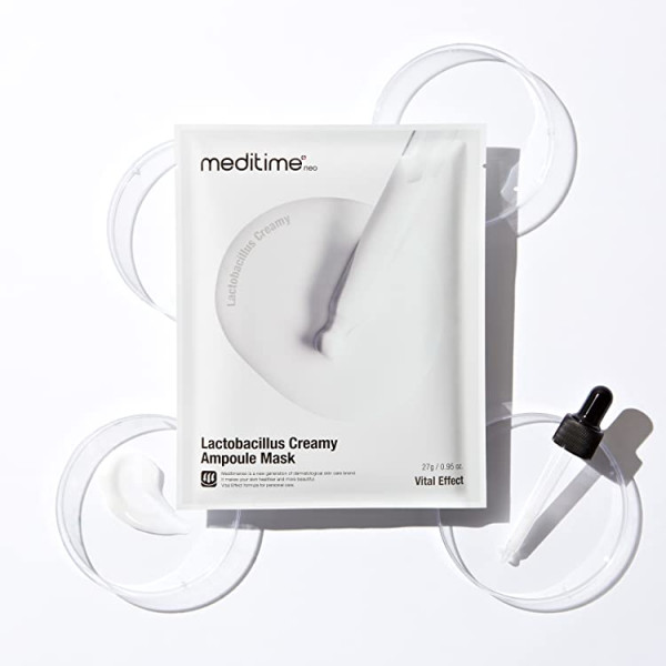 Meditime Маска для восстановления кожи с пробиотиками Lactobacillus Creamy Ampoule Mask (27 г)