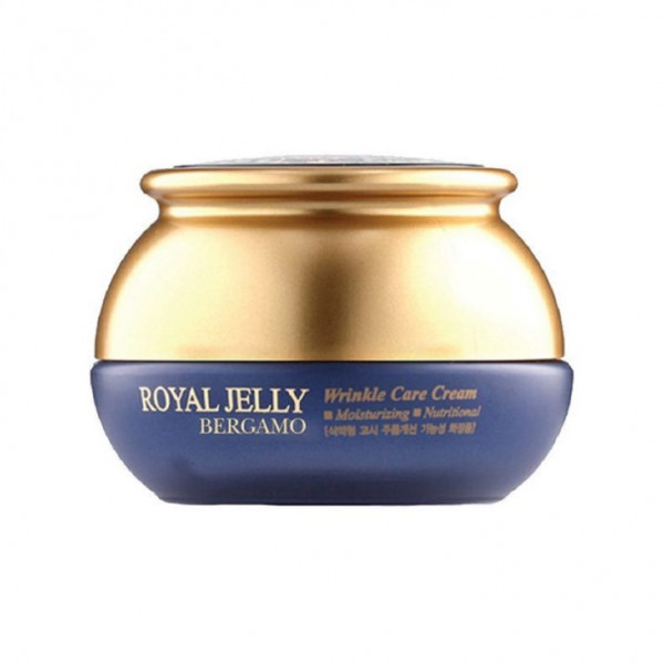 BERGAMO Омолаживающий питательный крем для лица с маточным молочком Royal Jelly Wrinkle Care Cream (50 г)