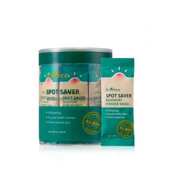 IsNtree Энзимная пудра с полынью Spot Saver Mugwort Powder Wash (1 г)