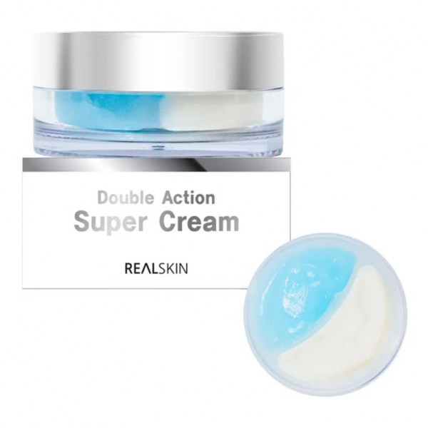 REALSKIN Двойной увлажняющий и питающий крем для лица Double Action Super Cream (100 г)