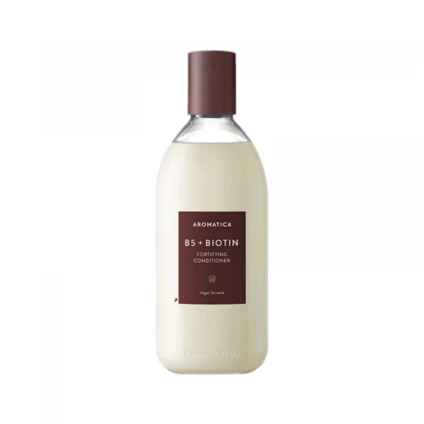 AROMATICA Бессиликоновый укрепляющий кондиционер с биотином B5+Biotin Fortifying Conditioner (400 мл)