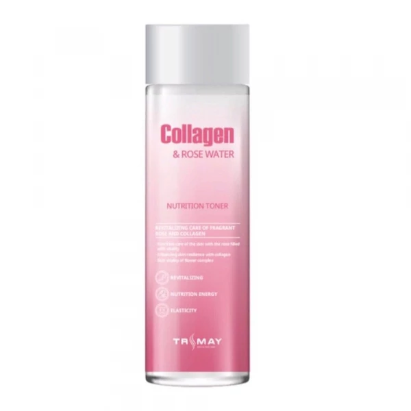TRIMAY Питательный тонер с коллагеном и розовой водой Collagen & Rose Water (210 мл)