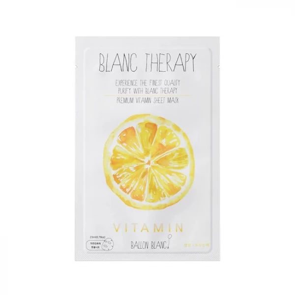 BALLON BLANC Питательная тканевая маска для сияния лица с витамином С Vitamin Sheet Mask (23 мл)