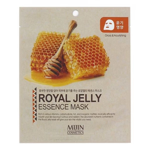 MIJIN Тканевая маска для лица с маточным молочком Royal Jelly Essence Mask (25 г)