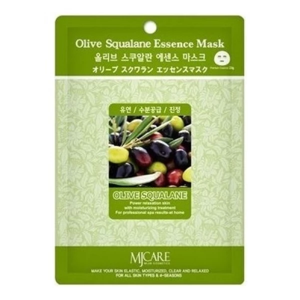 MIJIN Тканевая маска для лица с экстрактом оливы Olive Squalane Essence Mask (23 г)