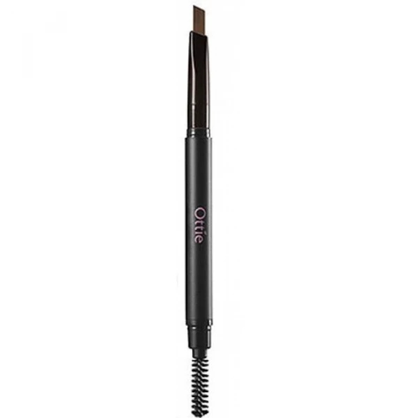 Ottie Стойкий темно-коричневый авто-карандаш для бровей с щеточкой №02 Natural Drawing Auto Eye Brow Pencil (20 г)