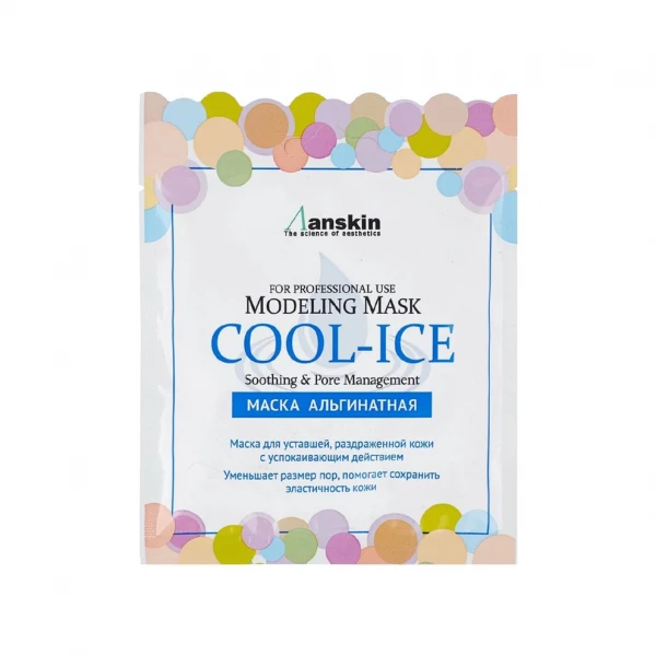Anskin Альгинатная маска c охлаждающим и успокаивающим эффектом Cool-Ice Modeling Mask (25 г)