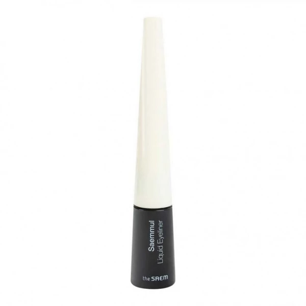 The Saem Стойкая черная подводка для глаз жидкая Saemmul Liquid Eyeliner 01.Deep Black (4,5 г)