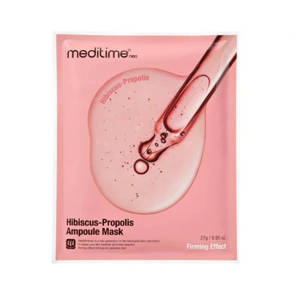Meditime Омолаживающая ампульная маска с гибискусом и прополисом Hibiscus-Propolis Ampoule Mask (27 г)