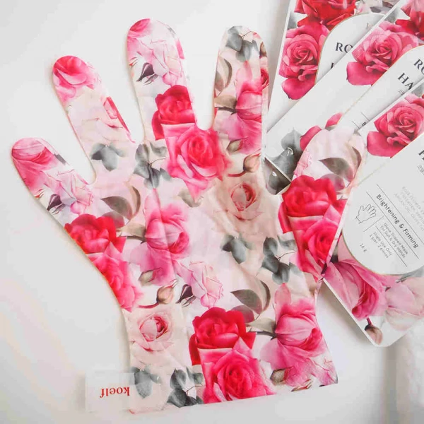 Koelf  Маска-перчатки для рук с экстрактом розы Rose Petal Satin Hand Mask (16 г)