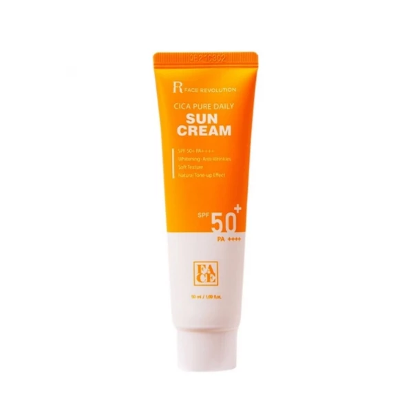 FACE REVOLUTION Солнцезащитный ежедневный крем для лица Cica Pure Daily Sun Cream SPF50+ PA++++ (50 мл)